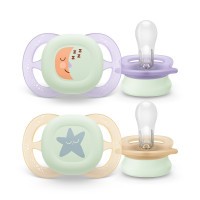 Philips AVENT Šidítko Ultrastart  noční 0-2m, 2 ks