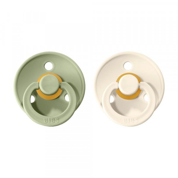 Bibs Colour vel.1 z přírodního kaučuku 2ks - Sage & Ivory