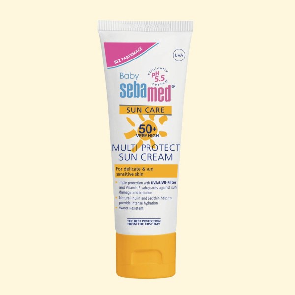 SEBAMED Baby Sun Care SPF 50+ opalovací krém pro děti bez parfemace 75 ml - 75 ml