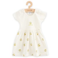 NEW BABY Kojenecké šaty z organické bavlny s krátkým rukávem Olivy