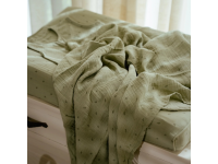 LITTLE DUTCH Plena zavinovací 120x120 cm s potiskem Pure