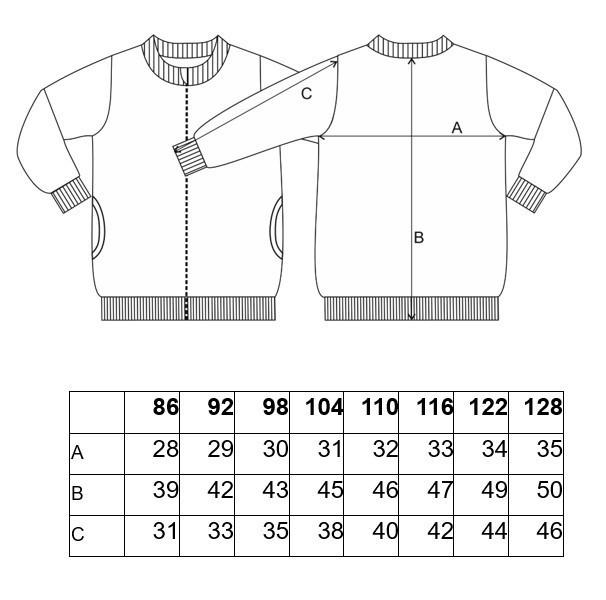 LITTLE ANGEL Mikina podšitá Outlast® - denim lvíčci/šedý melír