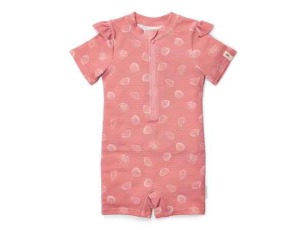 LITTLE DUTCH Plavky krátký rukáv UPF 50+ - Ocean Treasures Pink vel. 86/92