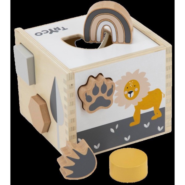 TRYCO Dřevěná vkládačka tvarů - Stopy