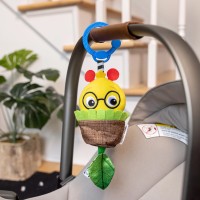 BABY EINSTEIN Hračka s chrastítkem natahovací na C kroužku Cal-a-Puller™ 0m+