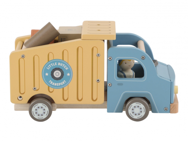 LITTLE DUTCH Náklaďák se sklápěčkou dřevěný - Náklaďák se sklápěčkou dřevěný