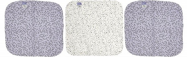 Mušelínová žínka na obličej 3ks - Fabulous Zebra 3 ks