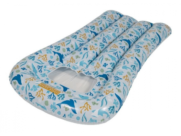 LITTLE DUTCH Nafukovací lehátko - Ocean Dreams Blue