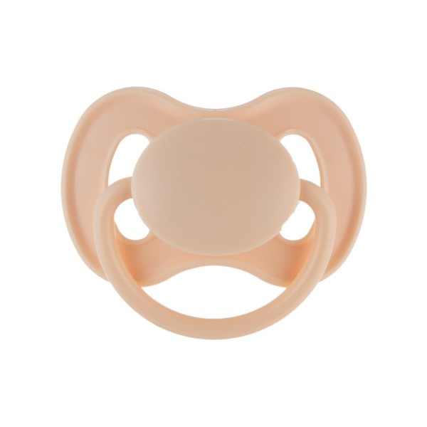 CANPOL BABIES Dudlík kaučukový třešinka NUDE - 0-6m 1ks krémový