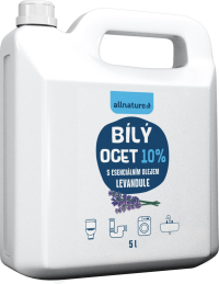 ALLNATURE Bílý ocet 10 % s vůní levandule 5000 ml