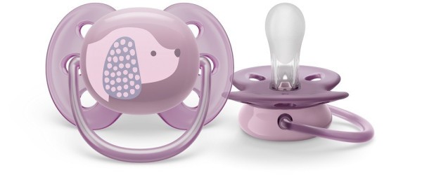 Philips AVENT Šidítko Ultrasoft Premium 6-18m fialová, 1 ks