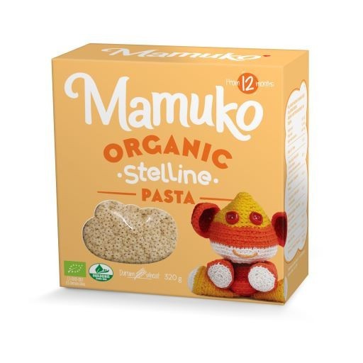 MAMUKO BIO těstoviny Stellini" pro děti od 12 měsíců, 320 g