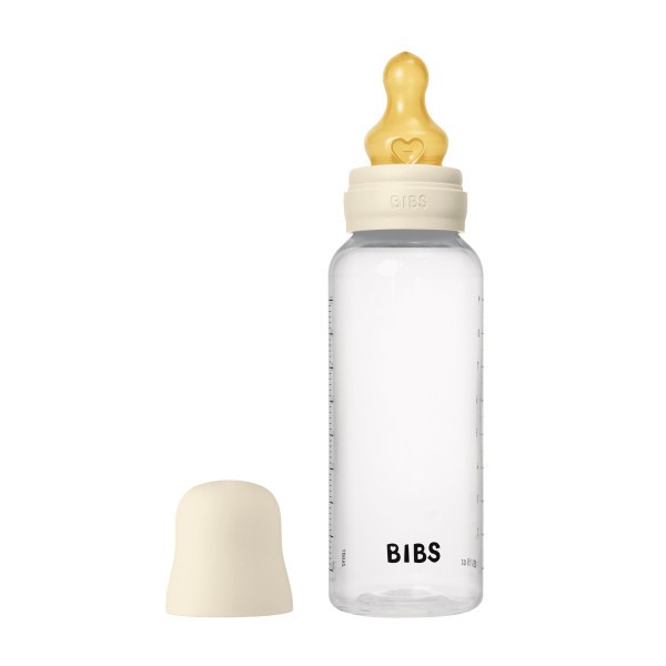 BIBS antikoliková lahev s kaučukovou savičkou 270ml - Ivory