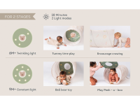 TAF TOYS Prolézací tunel Glow & Crawl