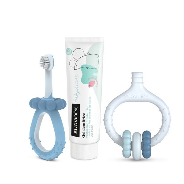 SUAVINEX SADA pro ústní hygienu - modrá