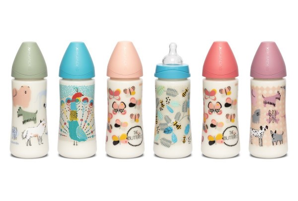 SUAVINEX LÁHEV Kulatá savička SILIKON 360 ml - ZELENÝ PES