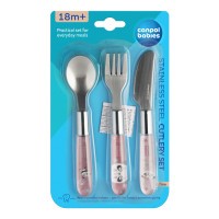 CANPOL BABIES Příbor kovový EXOTIC ANIMALS 3ks