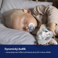 LOVI Dudlík svítící silikonový dynamický  NIGHT&DAY 0-6m 2ks