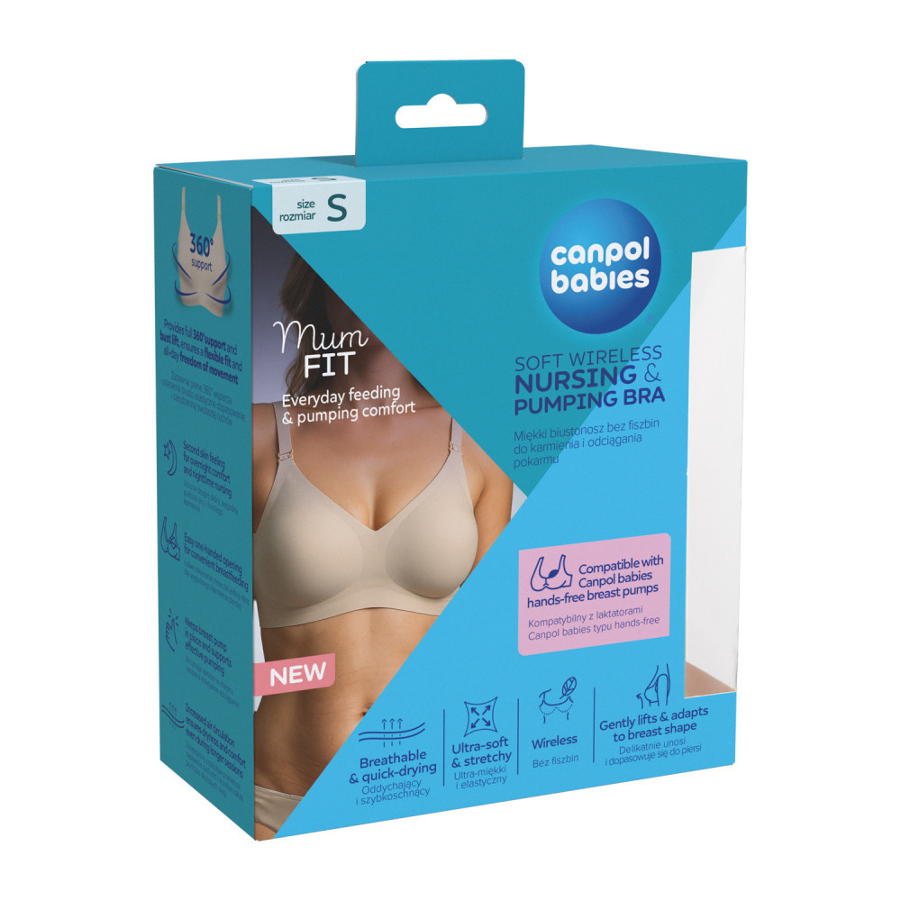 CANPOL BABIES Podprsenka na kojení a odsávání MumFIT - S