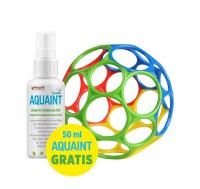 OBALL Hračka Oball RATTLE 10 cm 0m+AQUAINT 100% ekologická čisticí voda 50 ml