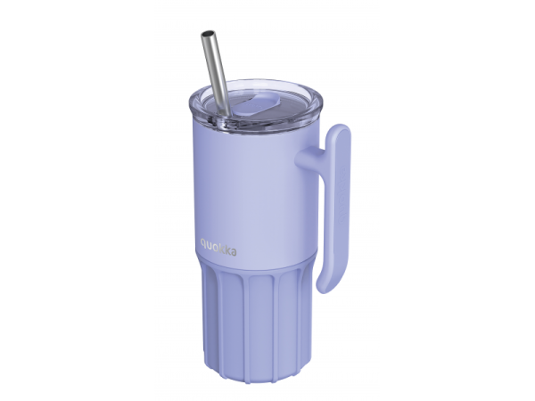 QUOKKA Nerezový termohrnek s brčkem Umi 720 ml - Lavender 720 ml