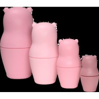 Label Label Silikonová matrioška Medvídek