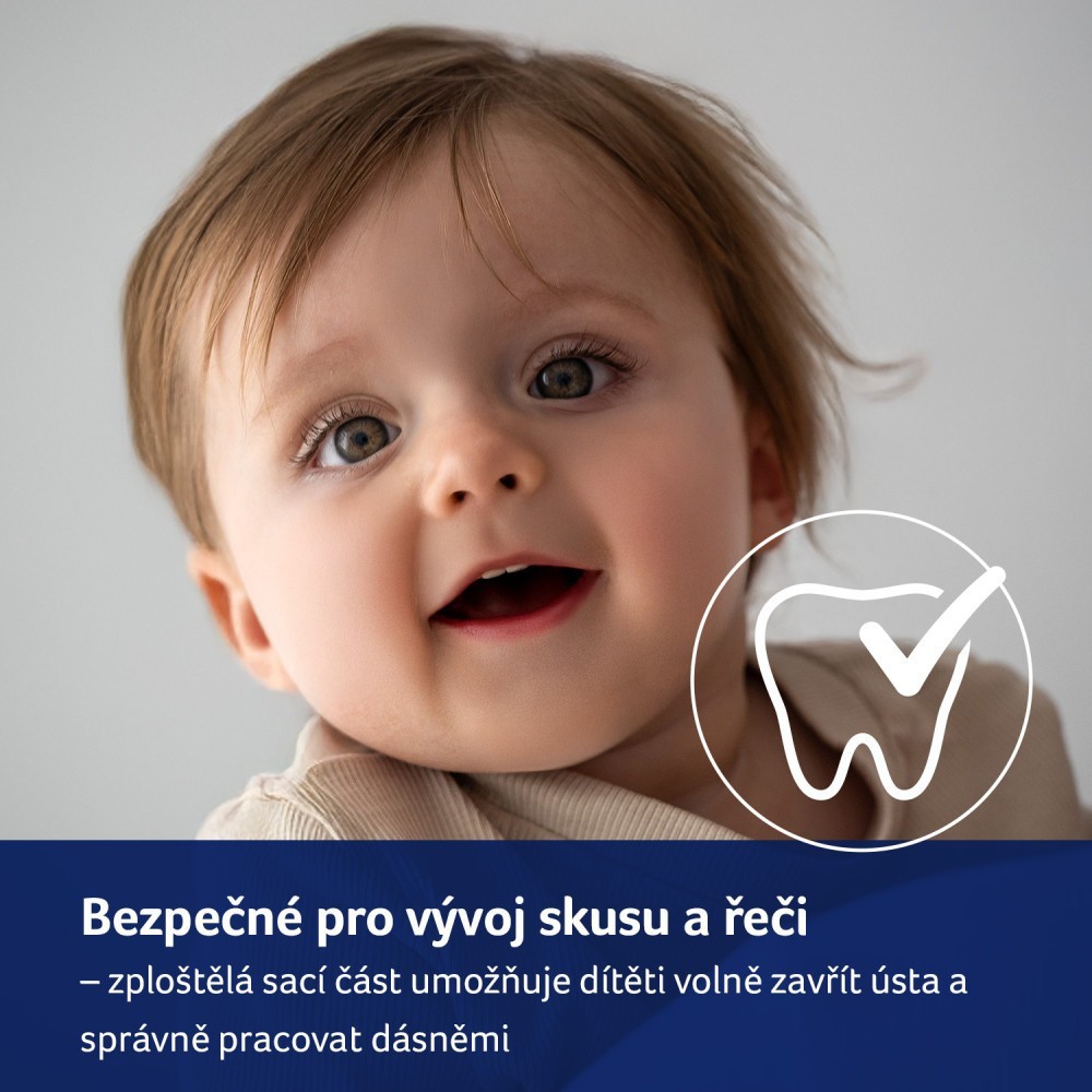 LOVI Dudlík svítící silikonový dynamický TEDDY LOVE  18m+ 2ks