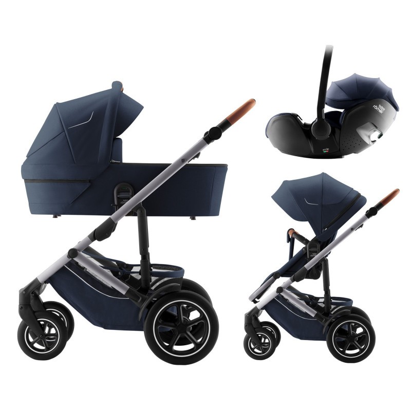 BRITAX RÖMER Set kočárek Smile 5Z + hluboká korba + autosedačka Baby-Safe PRO