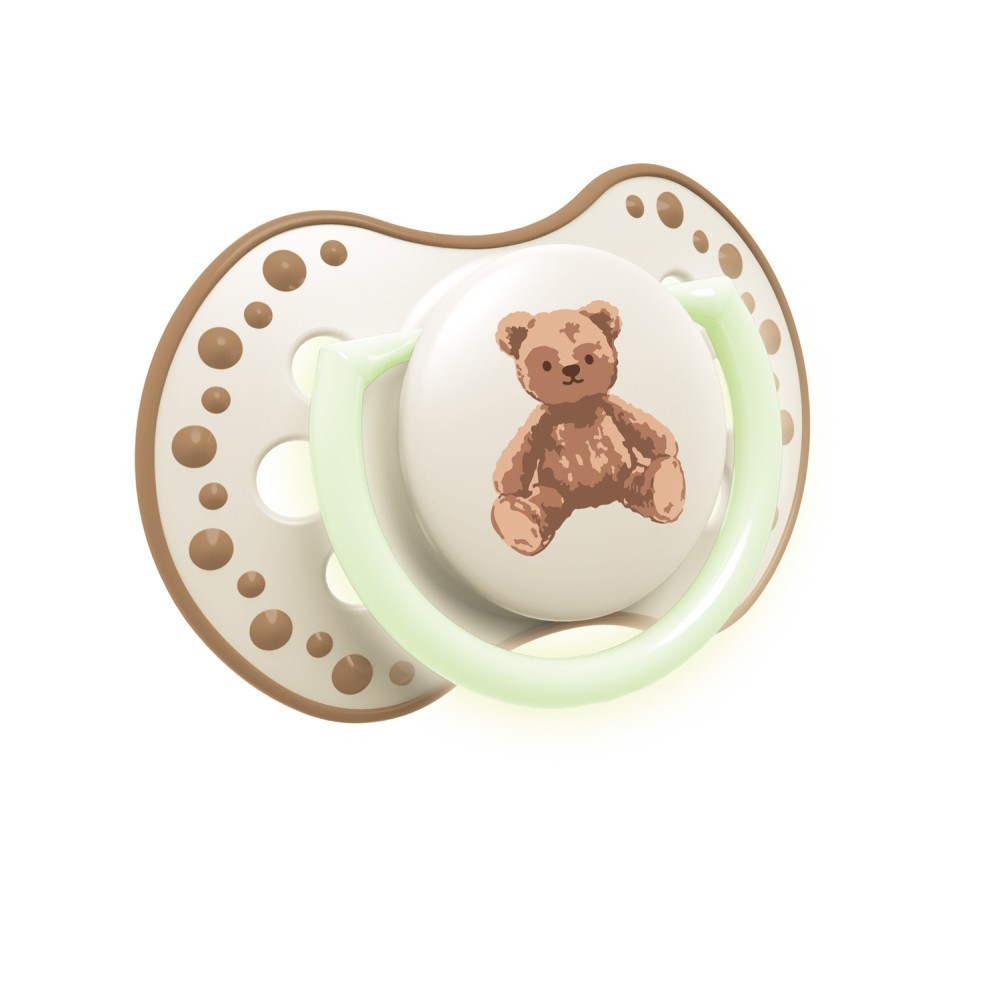 LOVI Dudlík svítící silikonový dynamický TEDDY LOVE  18m+ 2ks