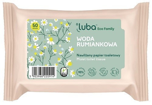 LUBA vlhčený toaletní papír 50 ks - heřmánek 50 ks