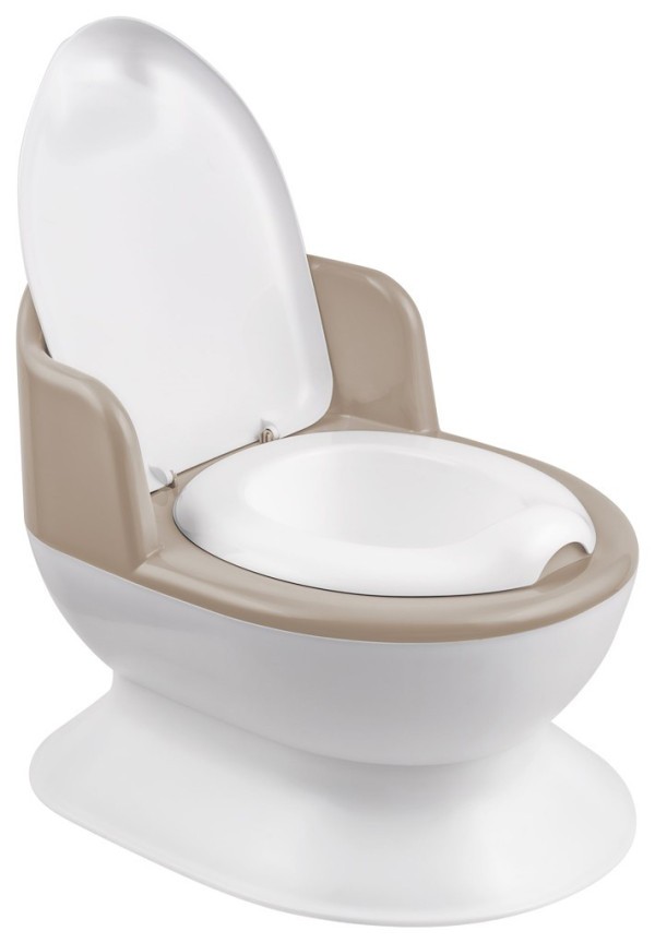 MALTEX Nočník - přenosná dětská toaleta - bílá/béžová