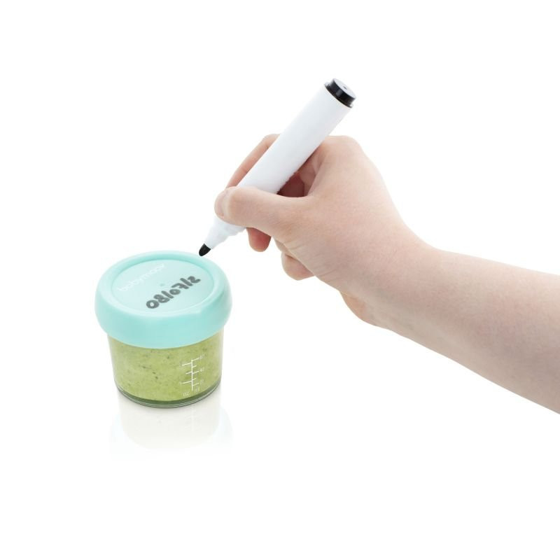 BABYMOOV Skleněné misky s víčky MULTISET (4x 100ml + 4x 220ml)