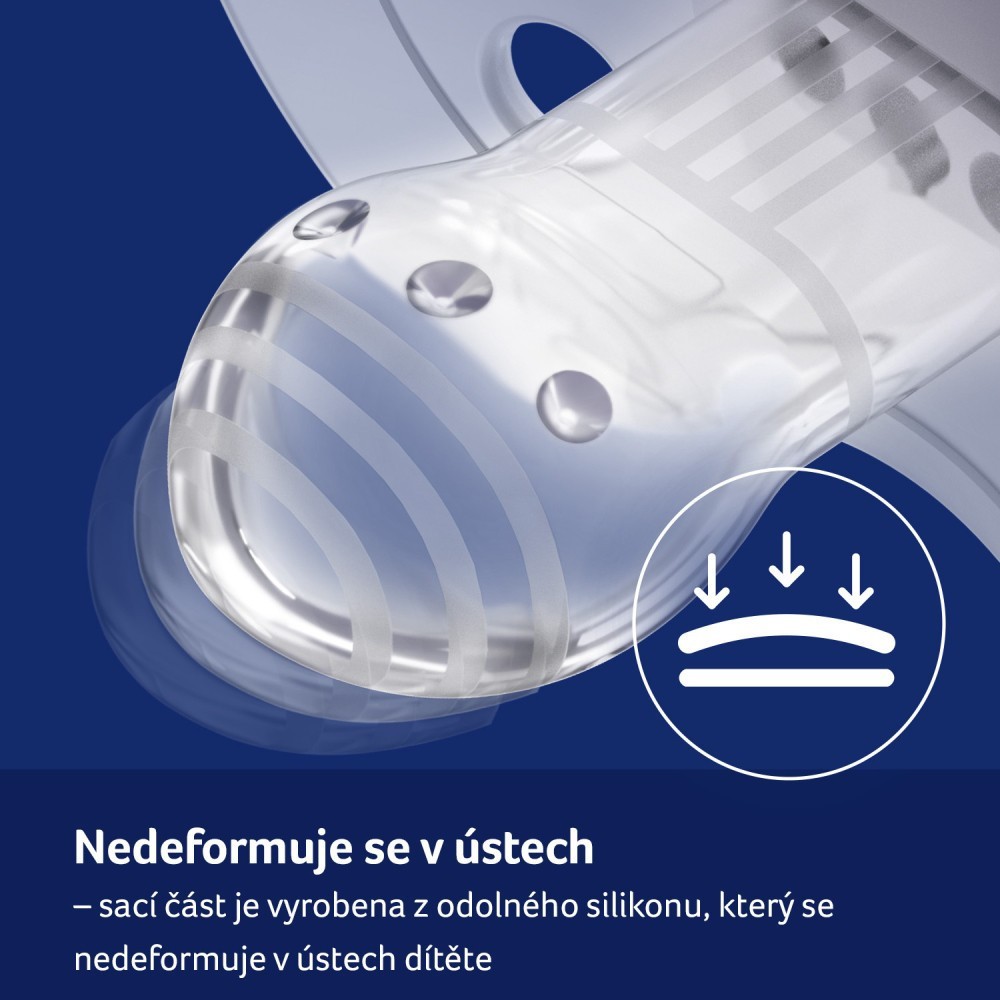 LOVI Dudlík svítící silikonový dynamický TEDDY LOVE  18m+ 2ks