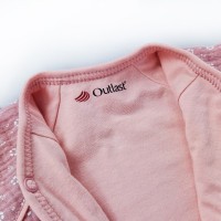 LITTLE ANGEL Kabátek podšitý Outlast® - starorůžová kytičky/sv.broskvová