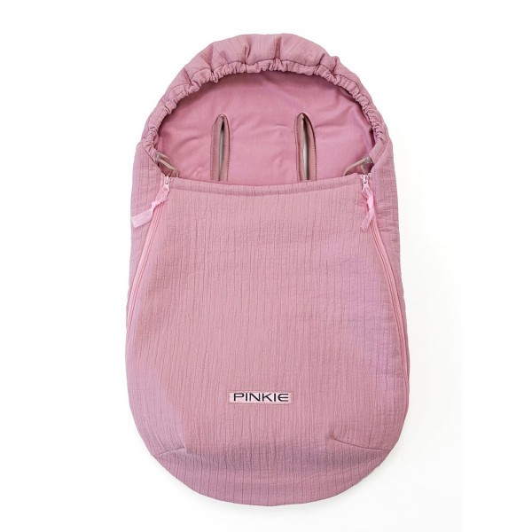 PINKIE Fusak BIO 0-12měsíců lehký -  Pink Muslin BIO 5630