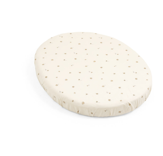 STOKKE Sleepi™ Mini Prostěradlo V3 - Flower Ecru