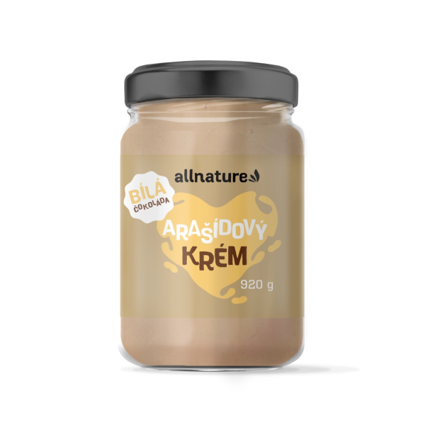 ALLNATURE Arašídový krém s bílou čokoládou - 920 g