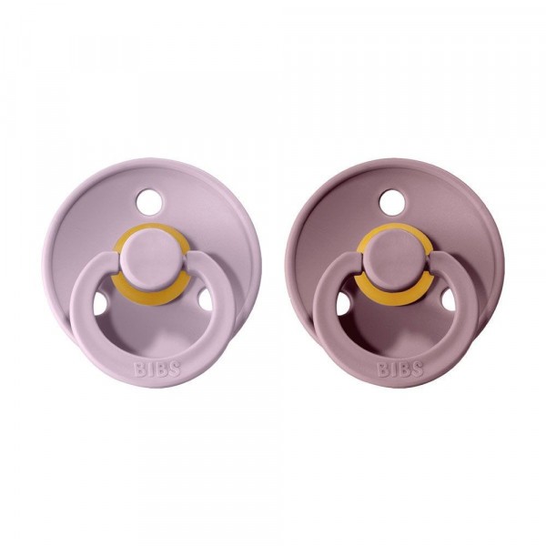 Bibs Colour vel.1 z přírodního kaučuku 2ks - Dusky Lilac & Heather