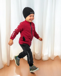 LITTLE ANGEL Kalhoty softshell STRETCH náplet - černá