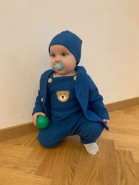 NEW BABY Kojenecká bavlněná čepička Luxury clothing