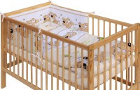 SCARLETT Dětská postýlka s kompletní výbavou 120 x 60 cm - Japy /vyndávací příčky