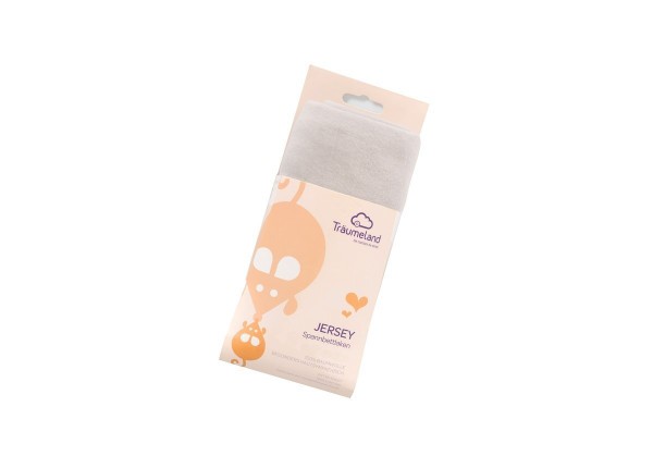 TRÄUMELAND prostěradlo jersey UNI - hellgrau