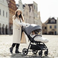 PETITE&MARS Set zimní fusak Arctic 4v1 + rukavice na kočárek Furry