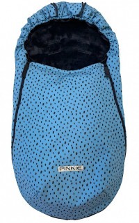 Pinkie fusak Softshell Dots Blue-slabší