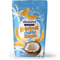 ALLNATURE Kokosové chipsy s karamelem 40 g