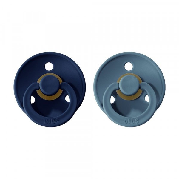 Bibs Colour vel.1 z přírodního kaučuku 2ks - Deep Space & Petrol