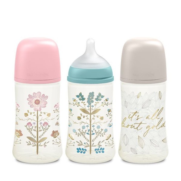 SUAVINEX GOLD KOJENECKÁ LÁHEV 270ml FYZIOL PRŮTOK M - Modrá