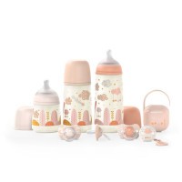 SUAVINEX Sada láhev 270ml + dudlík fyziologický 0/6m + klip Dreams