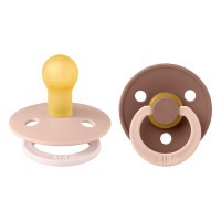 BIBS STUDIO Colour Fusion dudlíky z přírodního kaučuku 2ks – vel. 1