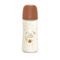 SUAVINEX | Kojenecká láhev WONDERLAND 360ml FYZIOL PRŮTOK L - LIBERTY MODRÁ